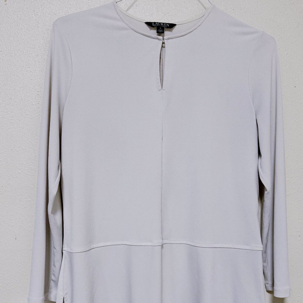 Lauren blouse, size: L, breezy, grayish beige color